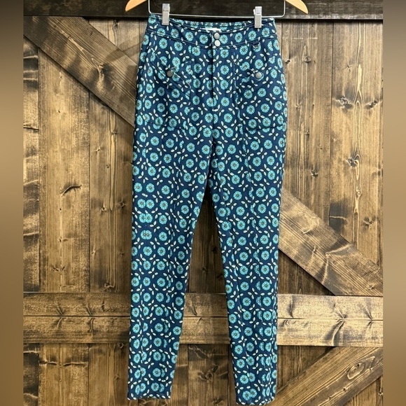 MAEVE By ANTHROPOLOGIE Sunflower High Rise Skinny Pants - Picture 2 of 8